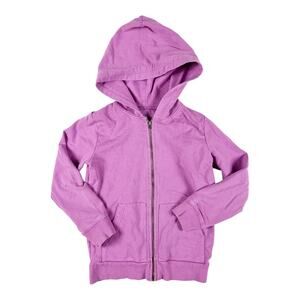 Primary Purple Zip Up Hoodie Sweatshirt size 4-5
